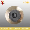 Precision cast copper and iron double metal gears
