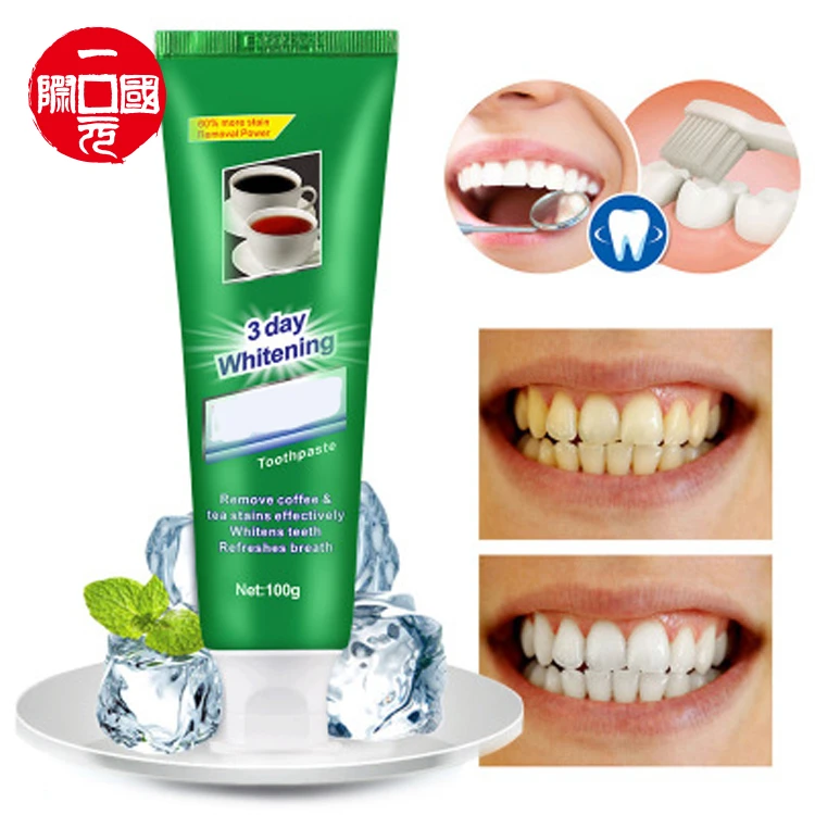 Private Label Mint Oral Tone Brighten Whitening Teeth Remove Stains Toothpaste