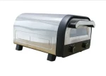 Professional 2400w electric pizza oven for modern home and outdoor use,  with 450 degree pizza stone heated on both sides