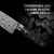 Import Professional OEM Kitchen Knife Production 8Inch Damascus Fishbone Pattern Laser knives sharpener from China