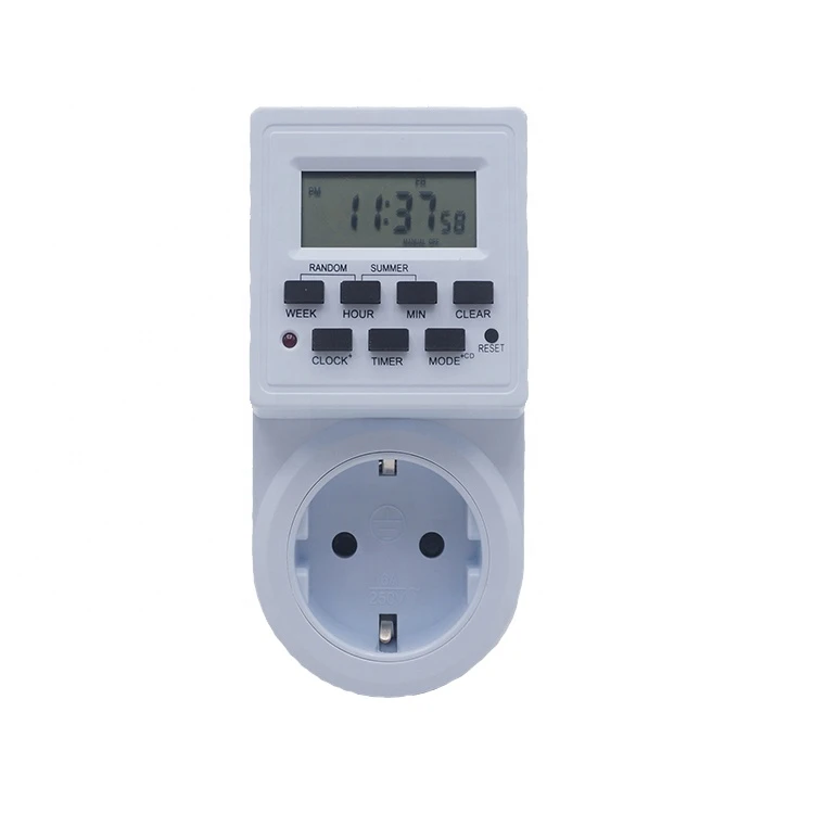Programmable Weekly Digital Smart Timer Switch Outlet Plug Timing Socket Countdown 15A