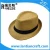 Import promotional print logo handmade straw hat paper straw fedora hat from China