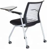Purpose Nesting Chair with Left Handed Writing Table - Black Seat and White Back school chair with writing pad