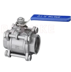 Q61F-16P   Stainless Steel CF8 CF3 CF8M CF3M Three-piece Socket Welded Manual Ball Valve