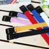 Quality Solid Color Plastic Quick Release Buckle Canvas Belt For Men Women