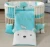 Quiet bear special bumper pad 100% cotton Knitted 7pcs baby bedding set