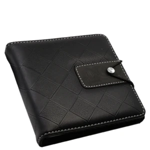 Quilted Square Pu Leather Cd bags &amp; cases CAR CD Organizer Case
