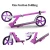 Import Quzoor BSCI Kids Scooter, Boys & Girls Ages 8+ Aluminum  Frame with Rear Foot Brake from China