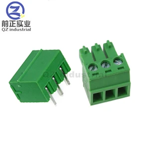 QZ 3.81mm  pitch PCB Connector 3-pin pcb screw terminal electronics terminal block 3.81mm Pin header