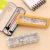 Import R1955H creative kawaii animal fruit pattern Iron Metal Transparent window Pencil Case box for pen Stationery Style Kids Gift from China