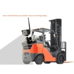 Rechargeable Battery Operate Magnet Easy Install Ture Digital 2 Split Screen Wireless Forklift Camera Kit