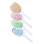 rechargeable Electronic Mosquito Swatter Killer Handheld Racket with LED light 3Layers Led Insect Bug Zapper