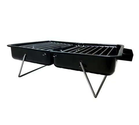 Recommend simple foldable tabletop portable Briefcase mini  korean bbq grill for outdoor camping