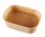 Import Rectangular thickened round corner takeout fast food kraft paper bowl from China