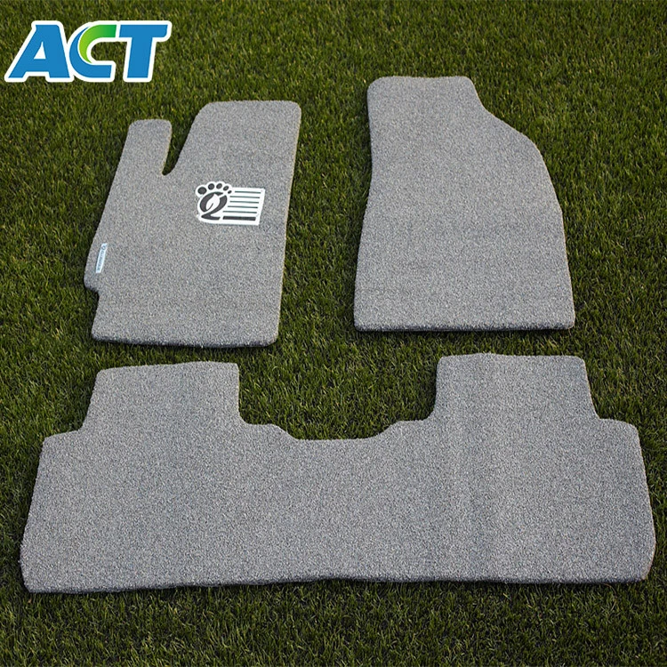 Recyclable artificial grass made car mat for sale, synthetic car floor mat