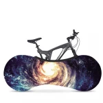 Recycled Polyester Printing Bicycle Wheel Cover, Anti-dust Bike Indoor Storage Bag ,Bicycle Tire cover