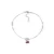 Import Red Bead Pendant S925 Silver Beaded Anklet Europe and America Handmade Beach Jewelry Anklet Wholesale from China