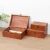 Import Retro old-fashioned storage boxes dressing table wooden jewelry storage box wood crafts farmhouse decor from China