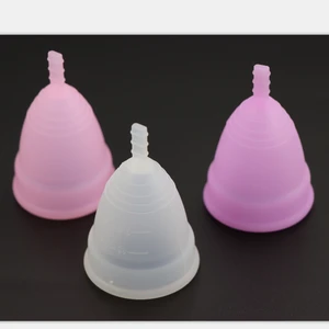 Reusable Silicone Menstrual Cup flexible silicone period cup Menstruation Cup for /Lady/Women/Girls Period