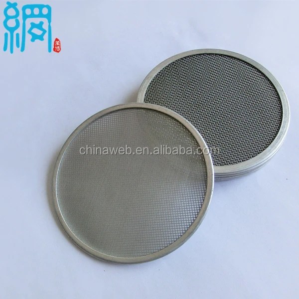 Rimmed Circular Stainless Steel Extruder Screens Filter