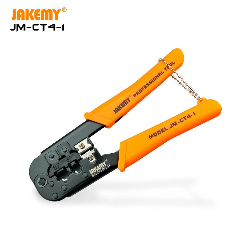 RJ45 Modular Pass Through Connector Plug Wire Crimper and Stripper Network UTP Cable Crimping Tool