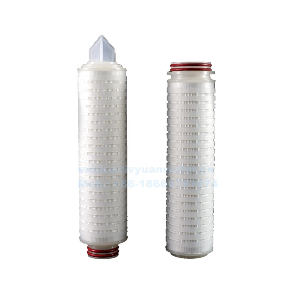 RO filter system best quality PP PTFE  pleated 0.1 micron  microporous folded filter cartridge