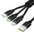 Import ROHS black customize For iPhone Data cable &charging cable 3 in 1 usb cable from China