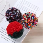 Round 2-6 CM Pompom Balls Colorful Yarn Pom pom Wholesale Custom Pompom Sewing Accessories For Wedding Home Decoration Crafts