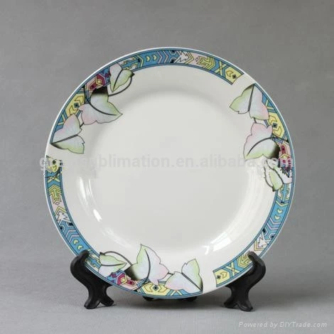round hotel porcelain dishes/white plate