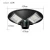 Import Round new design led solar street light for garden 120W 250W Courtyard solar Road Lamp from China