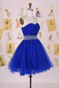 Royal Blue Low Price Short Sexy Homecoming Dresses