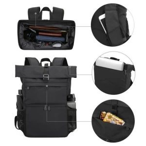 Rucksack Shoulder Leakproof Thermal Food Insulated Black Delivery Cooler Backpack Lunch Cooler Bag for Men Women
