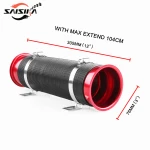 Saisika Car Universal Flexible 34-100cm Air Intake Pipe exhaust pipe