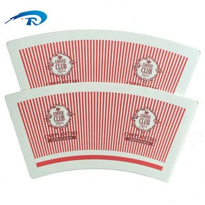sandwich souffle sauce soup packaging thickness 2mm paper cup fan pe coated paperboard paper container with lid
