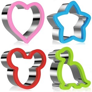 Sandwiches Cutter Mickey Mouse Dinosaur Heart Star Shapes Biscuit Mold for kids Cookie cutter   mini tart pan