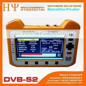Sathero SH-910HD DVB-S2 Digital Satellite Finder Meter Satfinder HD with Real Time Spectrum Analyzer Function 7inch LCD USB2.0