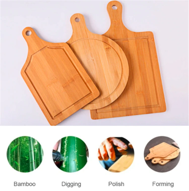Schneidebrett Bambus 100% Nature Small Bamboo Chopping Board With Handle For Meat  And Vegetables Bamboo cutting board