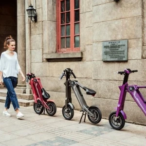 Scooter Adult 350w With Seat 2021 Foldable Chanson Scooty AK1 Auto E Bike Scooter Powerful Electric Scooter Bike