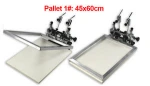 Screen printing 1 color printer with 3 pallets fine adjust equipment