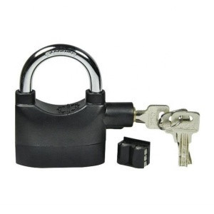 security siren alarm bicycle lock padlock safe pad lock waterproof