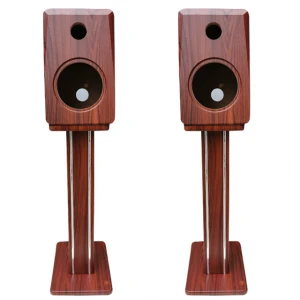 Semi finished 6.5 inch speaker empty box  with wood full frequency division display sound shelf