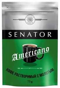 Senator Kilimanjaro freeze dried coffee with ground coffee - instant and ground coffee in glass jar or doypack