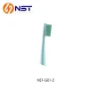 Shantou manufacturer flat rechargeable toothbrush removeable head with nylon bristle