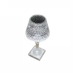 Shenzhen Light Hotel White Table Lamp Crystal Touch Desk Light with USB Charger