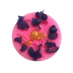 Silicone baby shower party fondant mold for cake decoration