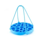 Silicone Egg Steamer Rack for Instant- Pot Accessories, Pressure Cookers Sling Holds 9 Eggs Rack for 5/6, 8 Quart
