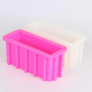 Silicone Small Loaf Soap Mold Tall And Skinny Molds Toast Mousse Cake Tools Flexible Swirl Soap Mould Natural Soap Molds