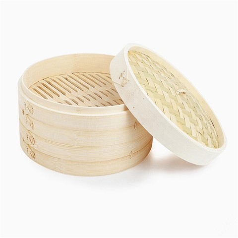 Silicone Steamer Pad Adapter Ring Pot Cookware Steel Dimsum Basket 2 Tier Bamboo Tiered Food 3 4 Inch 6 8 12Inch 7 Basker Bundle
