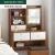 Import Simple modern four-drawer wooden dresser / Makeup Vanity Dressing Table with mirror and stool for Living Room furniture from China