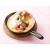 Import Single Handle Quality Cast Iron Skillet with Natural Wood Plate - Mini Frying Pan 14 - from Japan